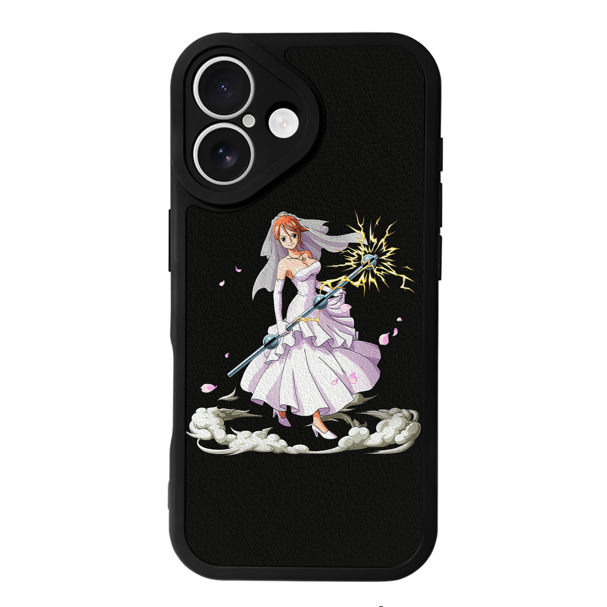 （画像用） ワンピース ナミ ONE PIECE Nami 【iPhone 16シリーズ対応】シリコンスマホケース（レザー調） 材質：シリコン